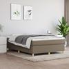 Vidaxl Letto Continentale Con Materasso, Taupe, Tessuto, 140X190 Cm