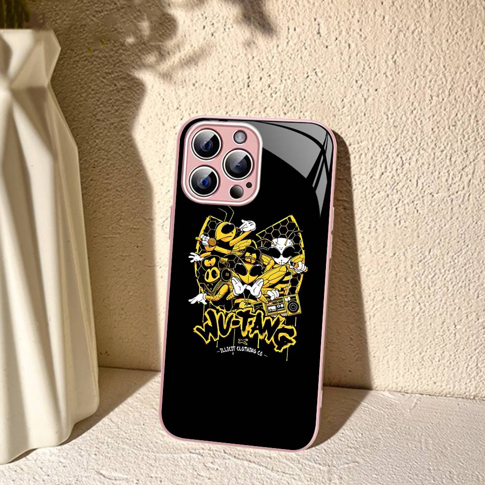 Fashion Trends WU-T-TANG CLANs Tempered Glass For Iphone 14 13 12 11 Pro Mini XS MAX 14Plus X XS XR Fundas