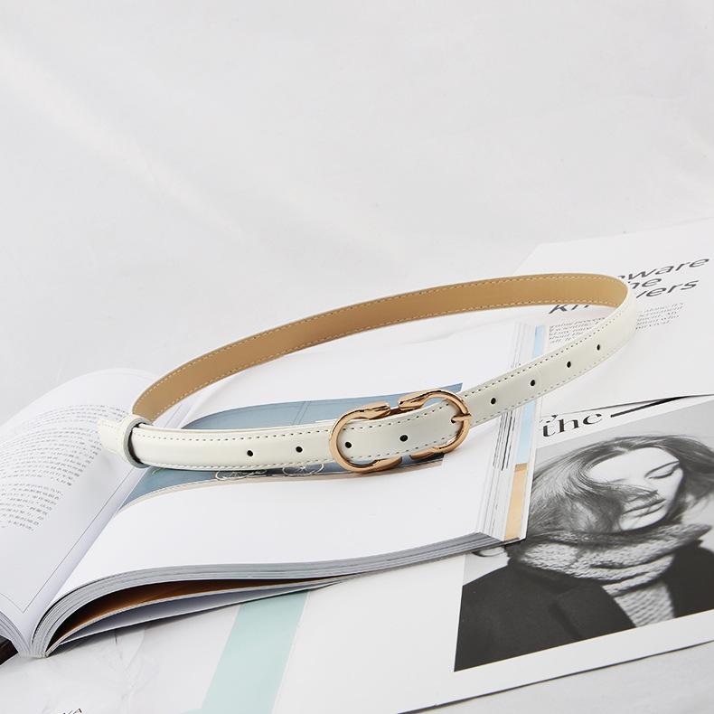 Metal Minimalist Style Pin Buckle Cipri Womens Belt Clothing Accessories