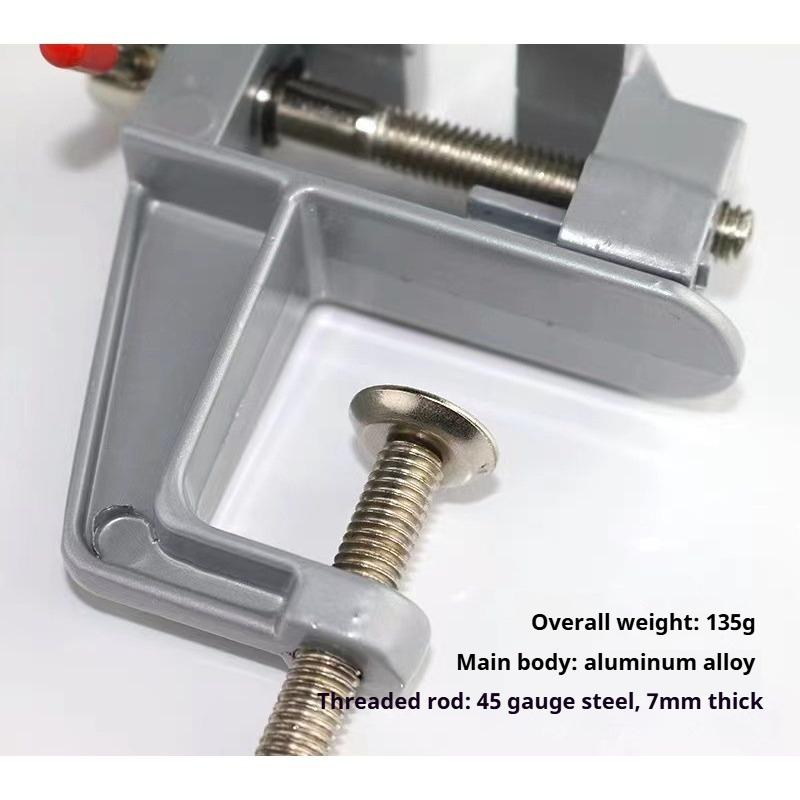 Mini Aluminum Alloy Bench Vise Flat-Jaw Vise