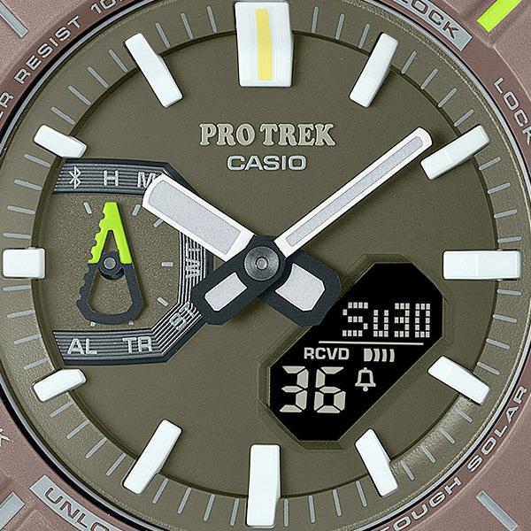 Casio Herren PRO TREK PRJ-B001B-5JF [PRO TREK Hiker Line (Erdfarbe) Thema Modell] Runde Uhr