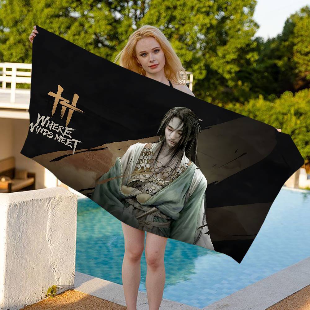 Popular Game Beach Towel Where Winds Meet Bath Towels Absorbent Quick-Drying Soft Yoga Swimming Outdoor Pool Towel Birthday Gift