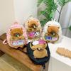Capybara Snot Plush Backpack With Adjustable Shoulder Straps And Large Capacity