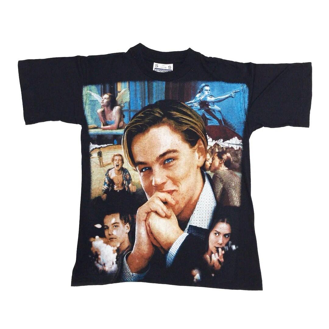 Leonardo DiCaprio 1996 90s Vintage Romeo + Juliet Movie Rare Unisex T-Shirt L