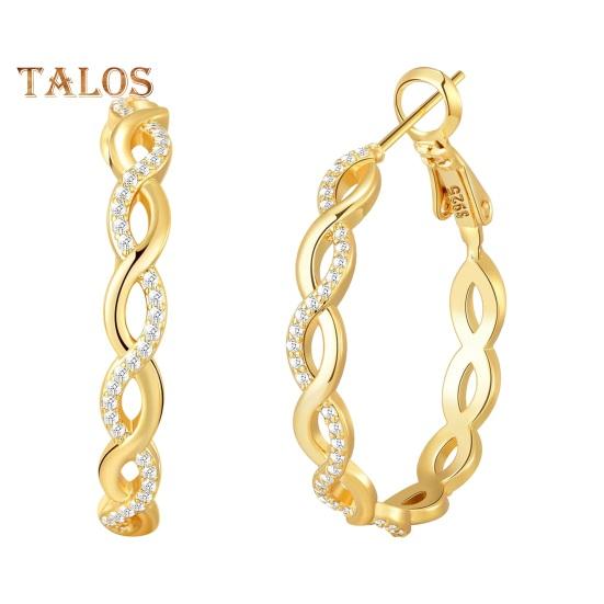 

1 пара женских сережек с круглыми ажурными стразами, украшение в виде витого кольца для ушей, для женщин, для свиданий, выпускного вечера золотистый