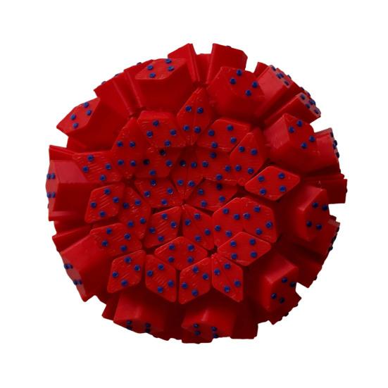 Sea Urchin Stress Relief Toy 3D Printed Movable Ball Sensory Fidget Toy for Adults Anxiety Relief Gifts for Men Women красный