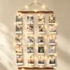 Handcrafted Wooden Hanging Photo Clip Minimalist Photo Collage Frame  Office