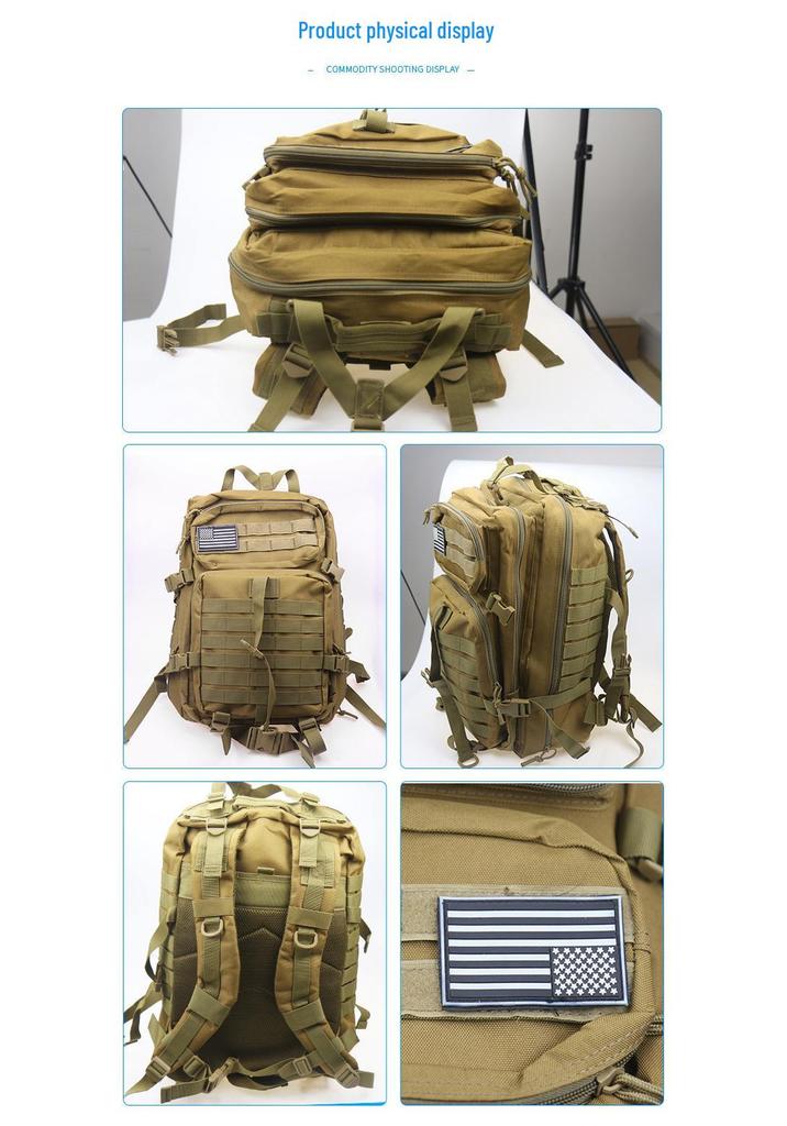 Military Tactical Level 3 Large Capacity Backpack for Outdoor, Hiking & Mountaineering