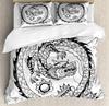 Skull Duvet Cover Set Queen 3 Pcs Black Beauty Pattern Bedding Halloween Decor Comforter Cover Set,Soft Microfiber Bedding Set