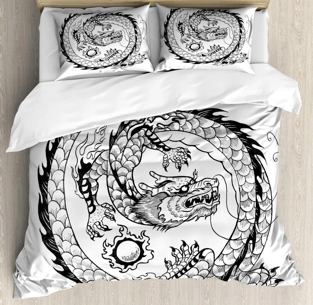 Skull Duvet Cover Set Queen 3 Pcs Black Beauty Pattern Bedding Halloween Decor Comforter Cover Set,Soft Microfiber Bedding Set