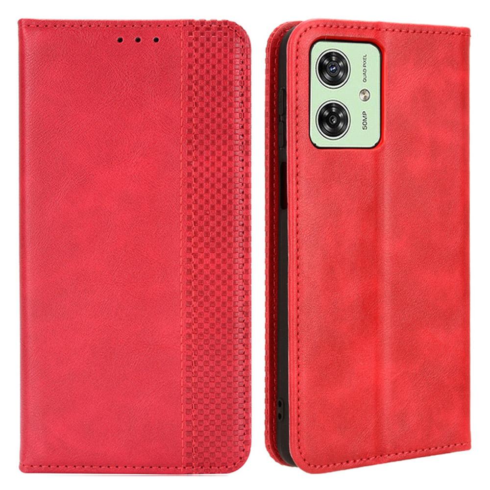 For Motorola Moto G54 5G/G54 Power 5G/G64 5G/G64y 5G Case Retro PU Leather Wallet Flip Stand Phone Cover
