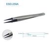 6PCS Watch Hands Installation Work Tweezers Straight Elbow Handle Stainless Antistatic Plastic Tweezers ESD-259 ESD-259A ESD-7A