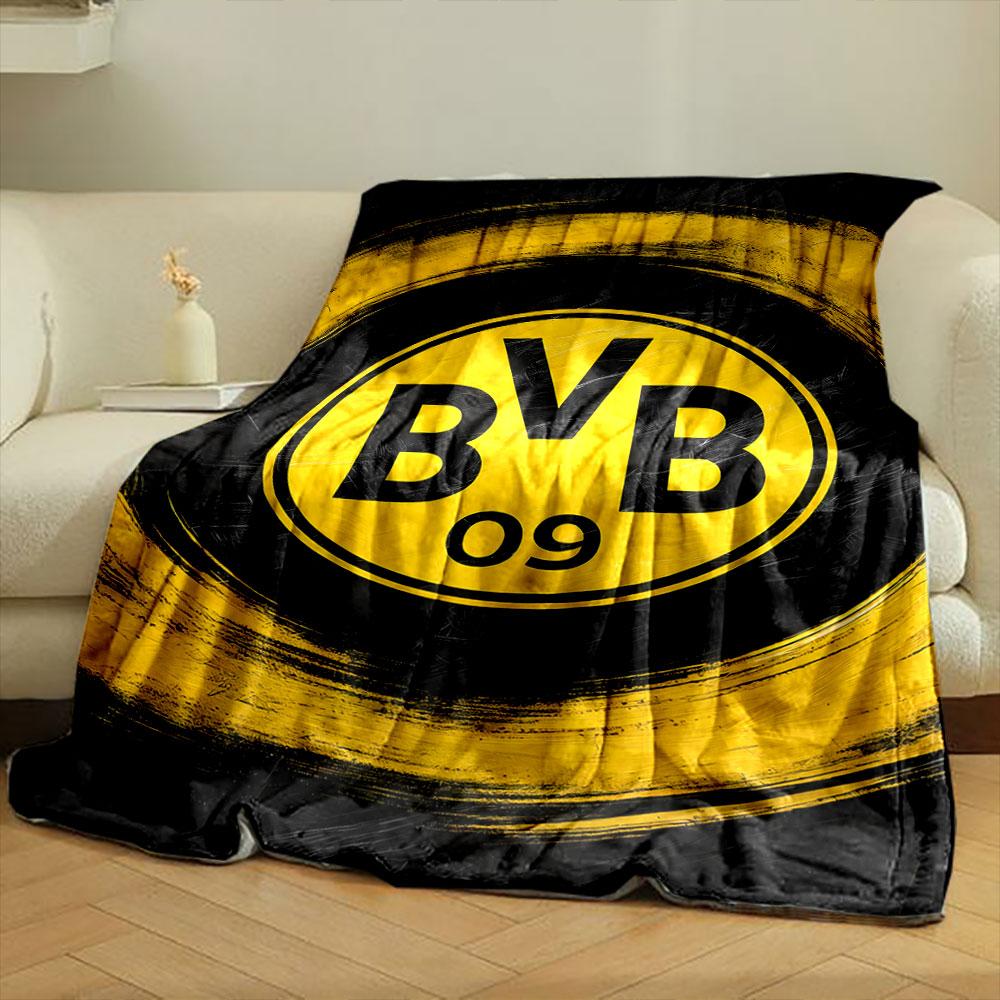 Borussia Dortmund Logo Blanket print blanket soft and cozy perfect for the living room bed sofa or a nap,gift