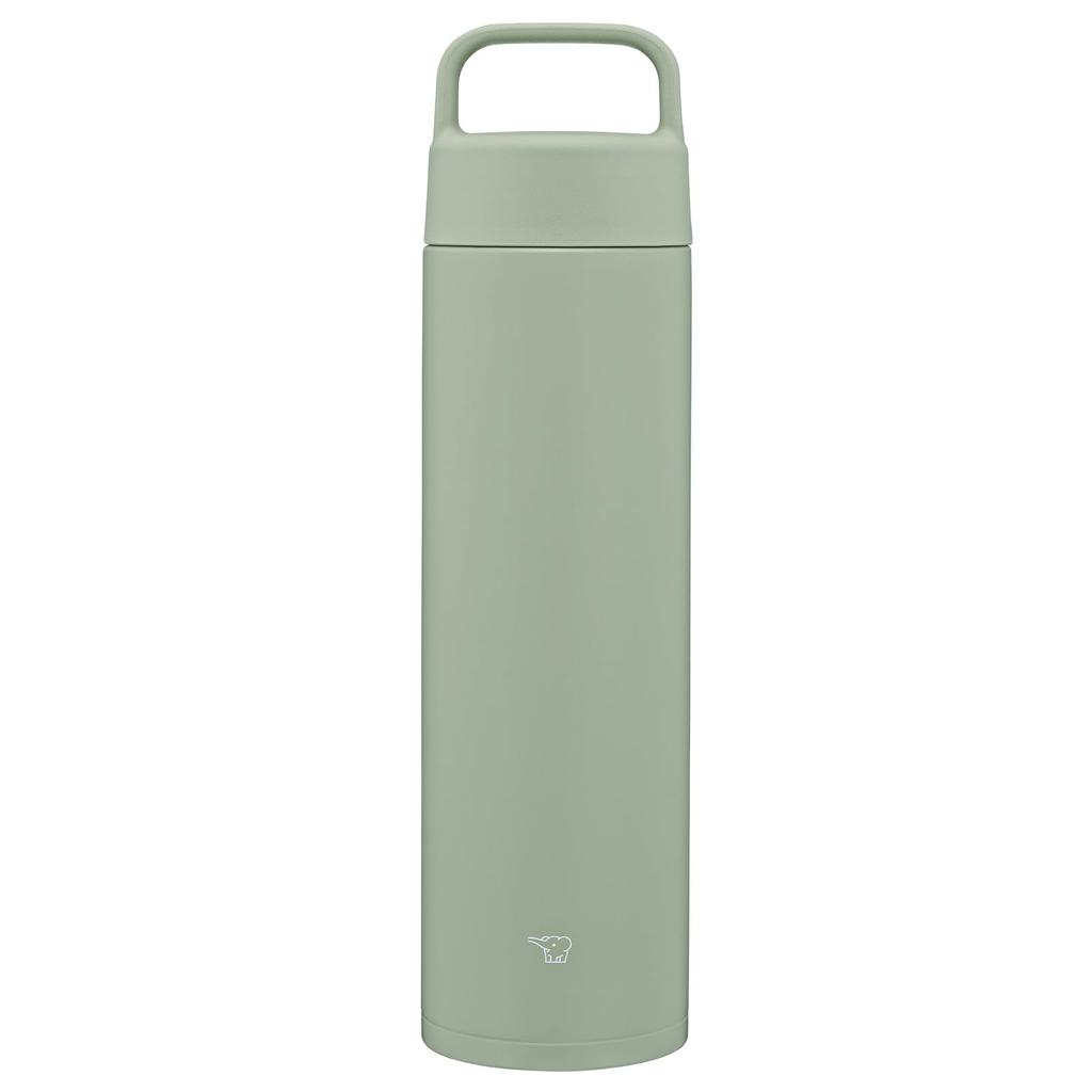 Zojirushi Stainless Steel Water Easy to Handle Dishwasher Seamless Only 2 Cleaning Bottle, 650ml, Carry, Type, Safe, Lid, Points, Green, SM-RS65-GA