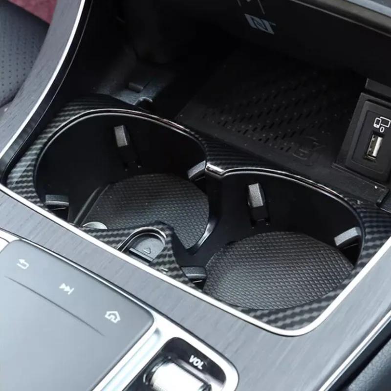 For Mercedes Benz V Class W447 V260 250 2015-2020 Car Centre Water Cup Holder Frame Cover Trim Sticker Auto Interior Accessories