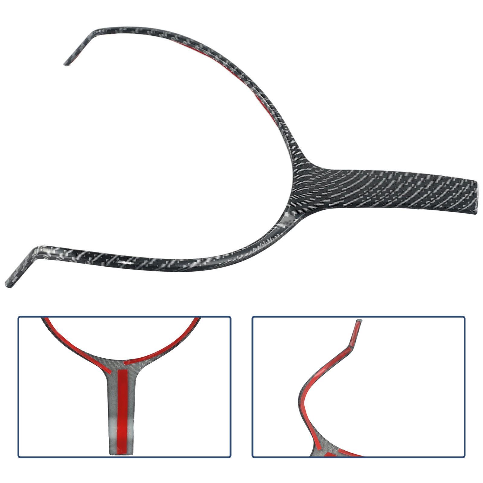 High Quality Steering Wheel Cover ABS Carbon Cool Design Diagonal Weave Pattern TypeA