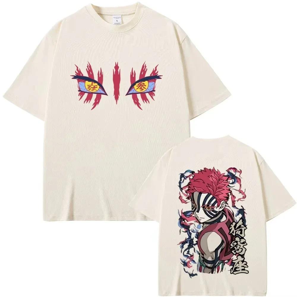 2026 Anime Demon Slayer Kimetsu No Yaiba - Iwakura Pattern Men's T-shirt Casual Retro High-quality 100% Pure Cotton T-shirt
