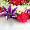 Cemetery Wreath Artificial Memorial Wreath Plastic Loop Silk Cloth Flower 50cm Diameter