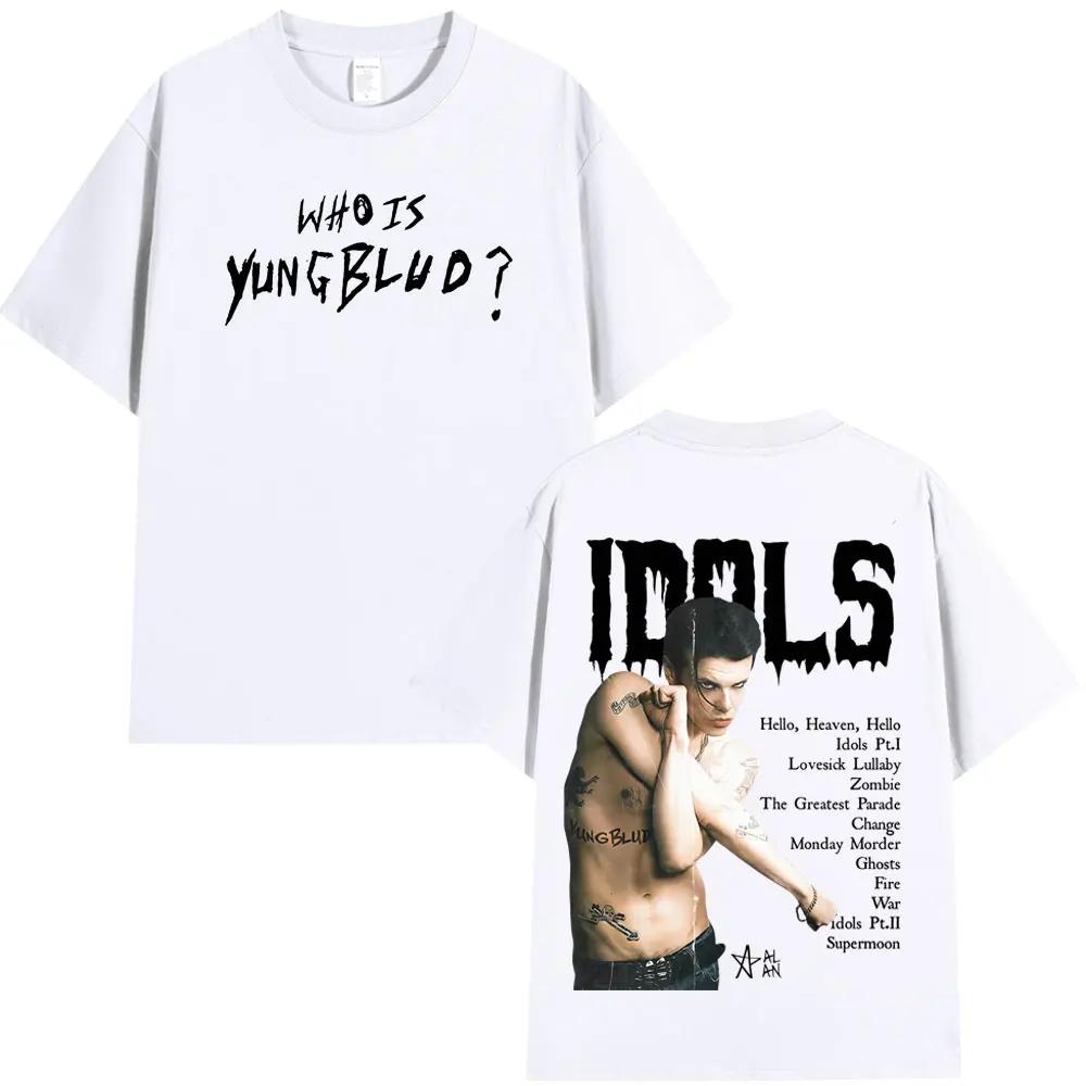 Yungblud IDOLS The World Tour 2026 Merch T Shirt Men Women Hip Hop T-shirts Casual Cotton Oversized Gothic Punk Loose T-Shirts
