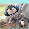 Little Penguin Plush Crossbody Bag With Zipper Closure For Kids Daily Use