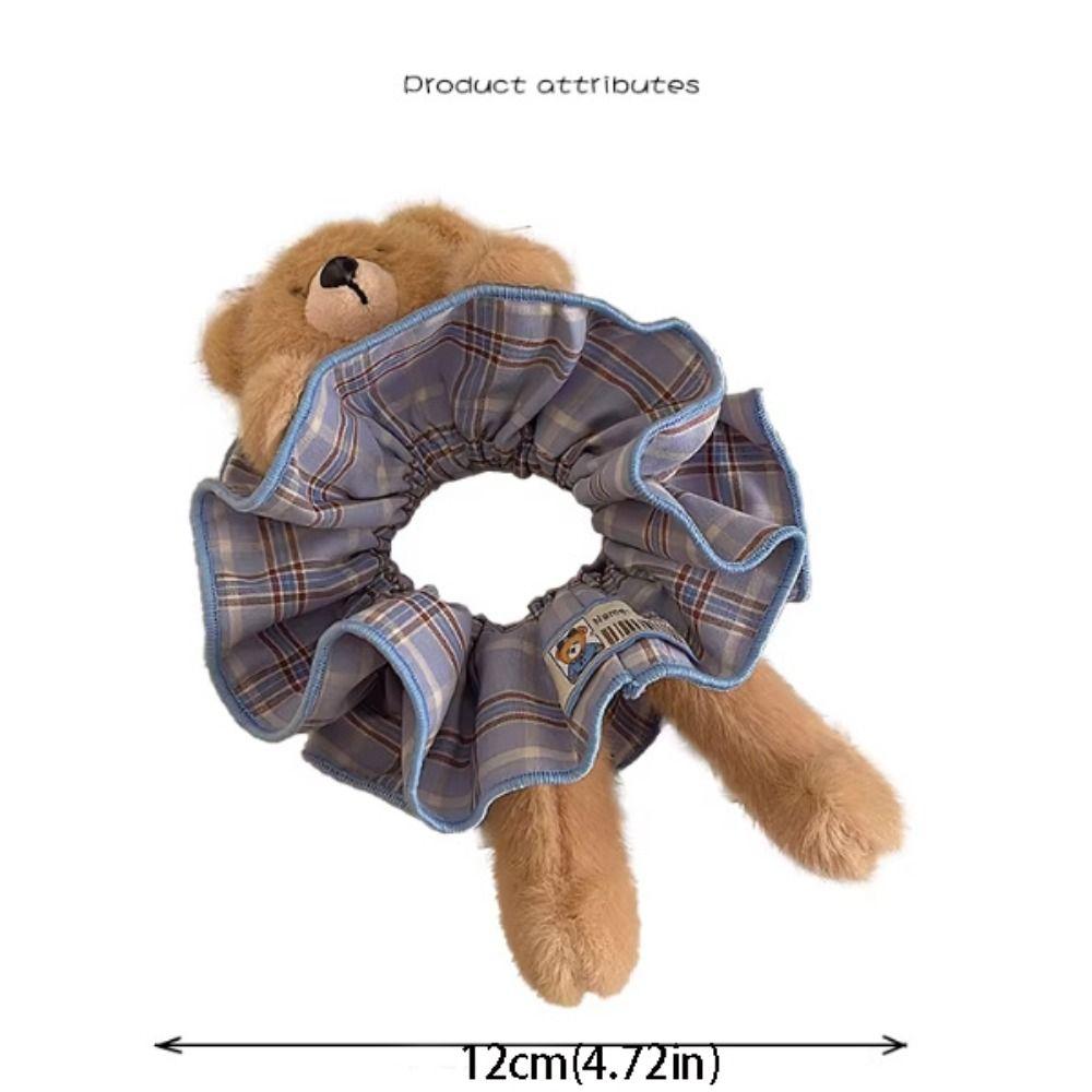 High Elasticity Plush Bear Hair Rope Cute Ponytail Holder Elastic Hair Bands Hair Ring Korean Style Hair Ties Hair Accessories