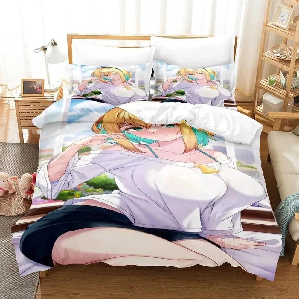 Nowy Zestaw Pościeli Pikamee Pojedynczy Bliźniak Pełny Queen King Size Zestaw na Łóżko Dorosły Dziecko Sypialnia Zestawy Poszewek na Kołdrę Druk 3D Anime Zestaw Prześcieradeł