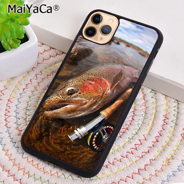 

MaiYaCa FISHING 3 RODS BY LAKE fish Colored Phone Case For iPhone 17 Air 16 pro max 15 14 plus 12 13 Cover coque iPhone 11