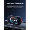 Auto Lcd Cluster OBD2 meter Multi Digital Head Up Display GPS Speed Water Temp Turbo Fuel Consumption Car Accessories HUD P27