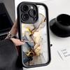 Silicone Phone Cover Marble Case For iPhone 16 Pro Max Case iPhone 13 15 11 12 14 Pro Max XR XS 7 8 Plus SE Shockproof Soft TPU