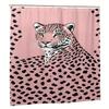 Fashionable Leopard Print Shower Curtain with Grommets - Durable Polyester, Machine Washable, Perfect for Bathroom Decor, Bathro