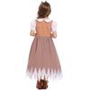 Kids Girls Children's Day Poor Maid Dress Hairband Sets Cosplay Costume Stage Performance Pastoral Farm Frence Lolita Dress Up Halloween Outfit