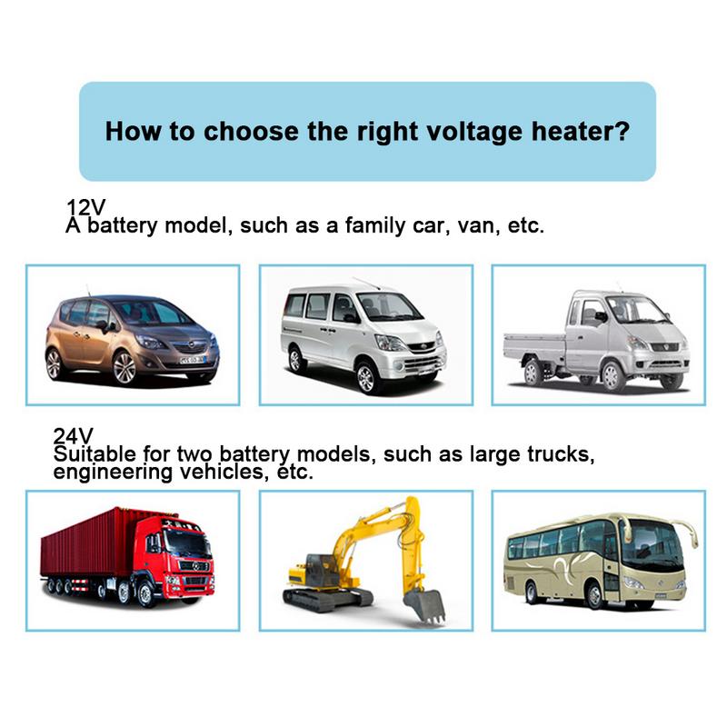 800W 3 Port Car Heater Defroster 12V 24V Universal Car Truck Heater Automotive Air Heater Auto Heater Defroster Electric Fan