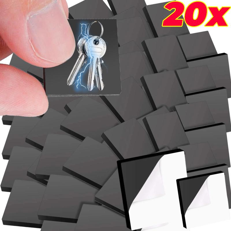 Self Adhesive Magnets Sheet Soft Flexible Magnetic Stickers for Refrigerator Whiteboard Office DIY Crafts Sticker Multiple Sizes