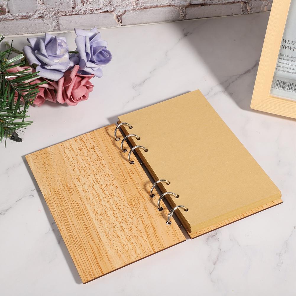 Wooden Guest Book Memorable Signature Message Notebooks Gift For Wedding PartyJM00431