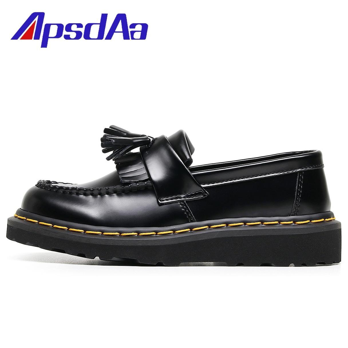 

Tassel loafers women s leather low-top small leather shoes women s Martin shoes fashion student round head casual shoes 35