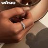 WOSTU 925 Silver Heart Mystic Topaz Promise Ring For Moon Style Shiny Zircon Band Rings Party Jewelry Gift for Family