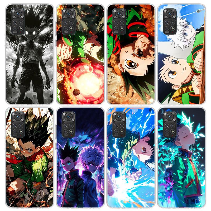 Huner X-Hunters Gon Phone Case For Xiaomi Redmi Note 10 11 12 13 14 15 Pro Plus 11S 12S 14S 11T 11E 10S Soft TPU Back Cover Redm