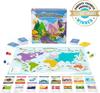 The World Game Fun Geography Board Game Educational Game for Kids and Adults Cool Learning Gift Idea for Teen Boys and Players - - - Girls, 2-5