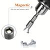6mm-19mm Impact Socket Magnetic Nut Screwdriver 1/4 Hex Key Set Drill Bit Adapter for Power Drills Impact Drivers Socket Kit