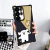 Kawaii Line Puppy Cute Soft Phone Case For Samsung Galaxy S26 Ultra S25 Edge S24 FE S23 Plus S22 S21 + S20 Plating Anti-Fall Fun
