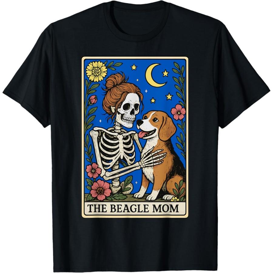 The Beagle Mom Tarot Card T-Shirt XXXXXL чёрный