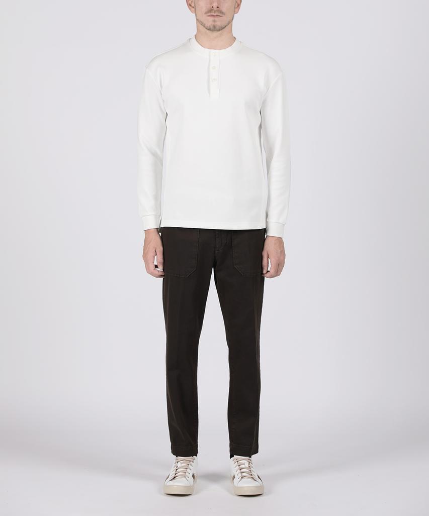 PANICALE Brown Comfy Fit Casual Dyed Cotton Pants