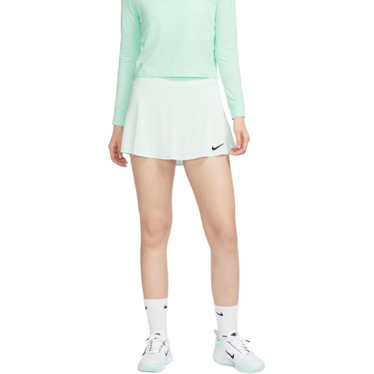 Nike Logo Print Spliced Quick-Dry Skirt Sports Shorts Women shorts Light-Green FD5700-394