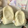 Black Bow Print School Backpack with Front Pocket Top Handle Casual Daypack for Students Daily Use
