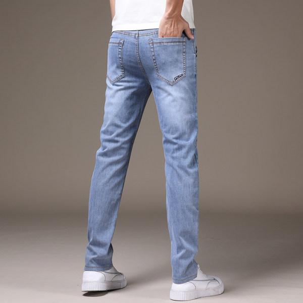 

Мужские джинсы, мужская весенне-осенняя секция новых прямых тонких летних брюк, трендовые тонкие мужские брюки 38