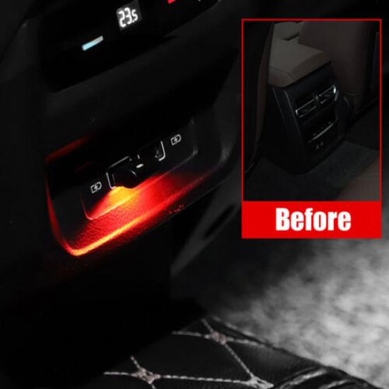 1Pc USB LED Car Neon Atmosphere Light Ambient Lamp Bulb Car Interior Accessories