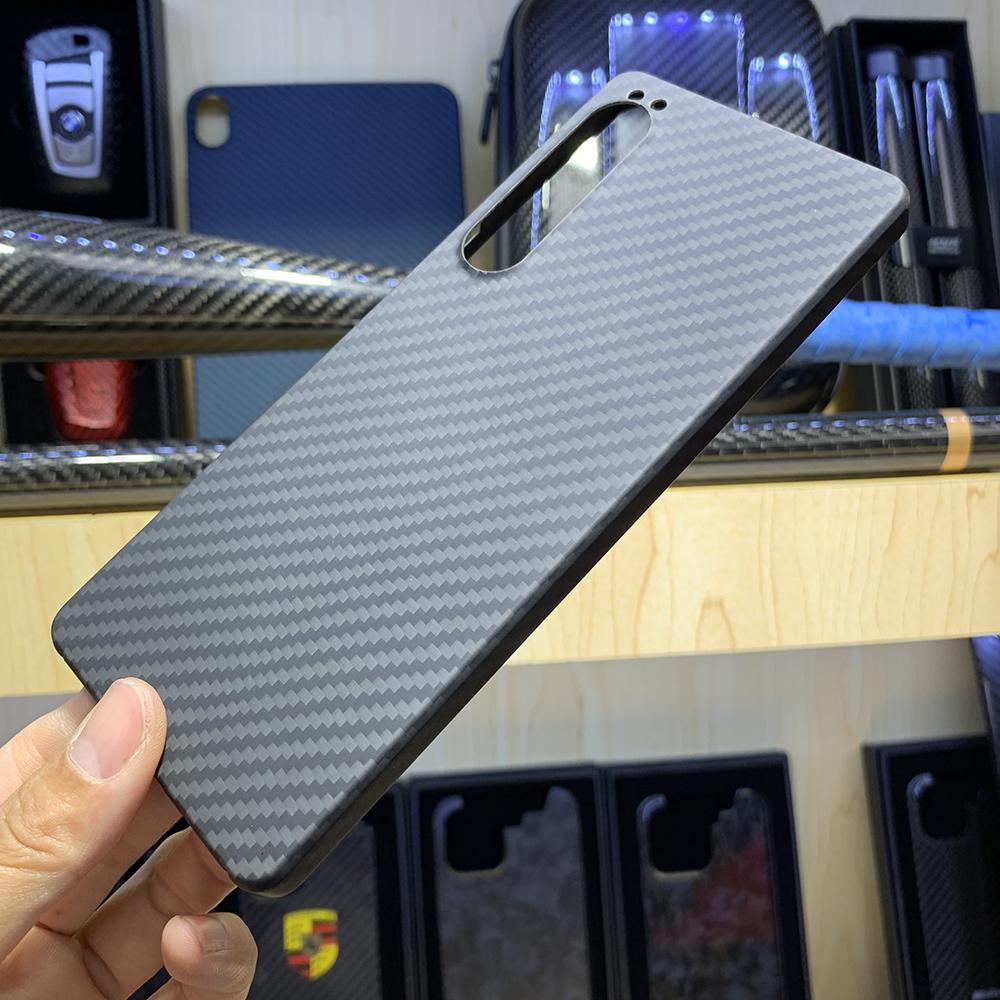 YTF-carbon real carbon fiber case For Sony Xperia 1 IV case Ultra-thin drop-resistant Aramid fiber for Xperia 1 IV  cover