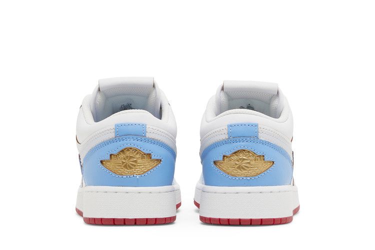 Kids' Sneakers Nike Jordan 1 Low SE University Blue Gradient (GS) White/White/University Blue/Game Royal