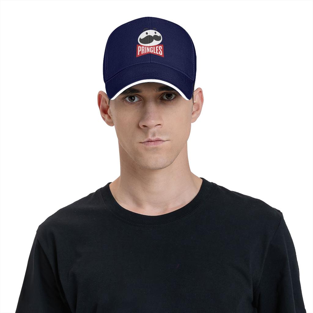 Logo Pringles Cappellino da Baseball Casual Primavera Cappellino Trucker Visiera Parasole Escursionismo Pesca Cappellino Snapback Uomo Donna Cappellini da Baseball Vintage
