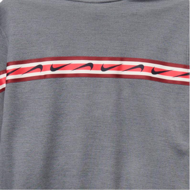 Nike Therma-Fit One Printed Stand Collar Half-Zip Casual Long Sleeve Sweatshirt Women Sweatshirt Carbon-Gray FB5170-091